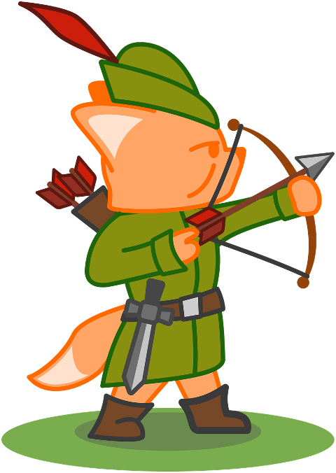 fox-archer-bow-middle-ages-8730634